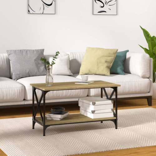 Stolić za kavu boja hrasta 80x45x45 cm od drva i željeza - sonoma hrast 1 80 cm 45 cm Cijena