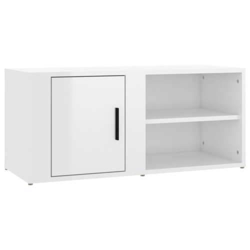 TV ormarić sjajni bijeli 80 x 31,5 x 36 cm konstruirano drvo - Visoko sjajno bijela 1 Cijena