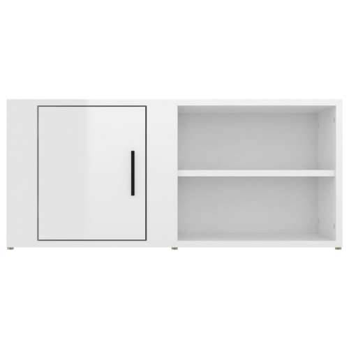 TV ormarić sjajni bijeli 80 x 31,5 x 36 cm konstruirano drvo - Visoko sjajno bijela 1 Cijena