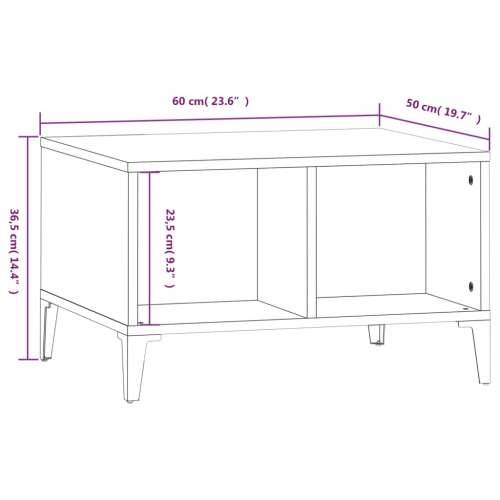 Stolić za kavu Smeđa hrasta 60x50x36,5 cm konstruirano drvo - Smeđi hrast 1 Cijena