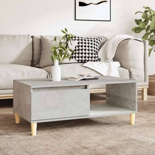 Stolić za kavu boja betona 90x50x36,5 cm konstruirano drvo - Beton siva 1 Cijena