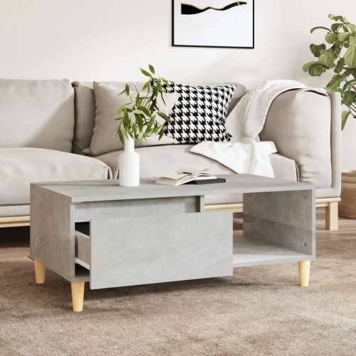 Stolić za kavu boja betona 90x50x36,5 cm konstruirano drvo - Beton siva 1 Cijena