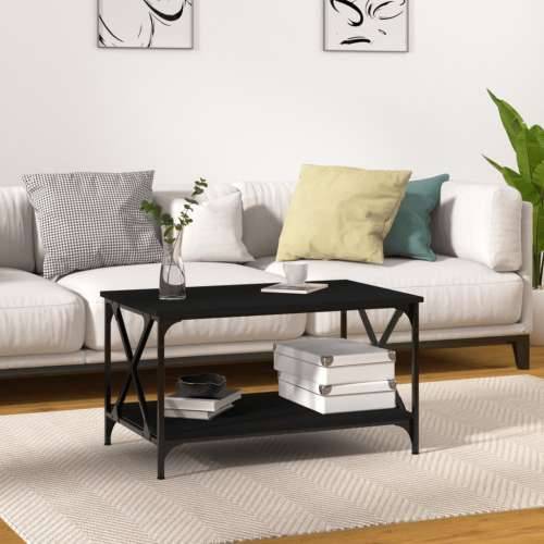 Stolić za kavu crni 80x50x45 cm konstruirano drvo i željezo - Crna 1 80 cm 50 cm Cijena