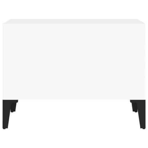 Stolić za kavu sjajni bijeli 60x50x36,5 cm konstruirano drvo - Visoko sjajno bijela 1 Cijena