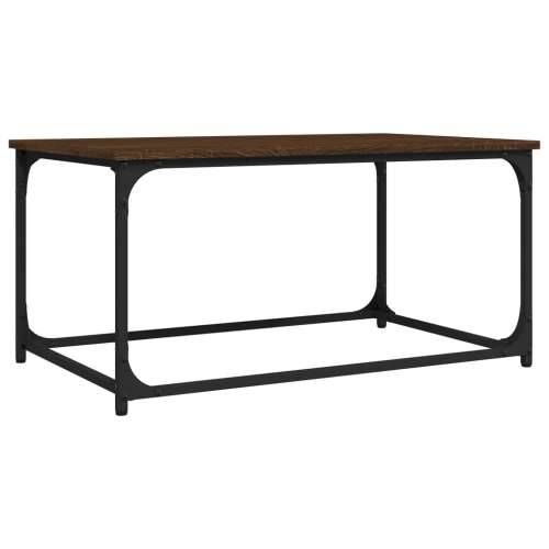 Stolić za kavu smeđa boja hrasta 80x50x40 cm od drva i željeza - Smeđi hrast 1 80 cm Cijena