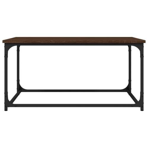 Stolić za kavu smeđa boja hrasta 80x50x40 cm od drva i željeza - Smeđi hrast 1 80 cm Cijena