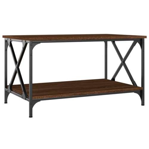 Stolić za kavu smeđi 80x50x45 cm konstruirano drvo i željezo - Smeđi hrast 1 80 cm 50 cm Cijena