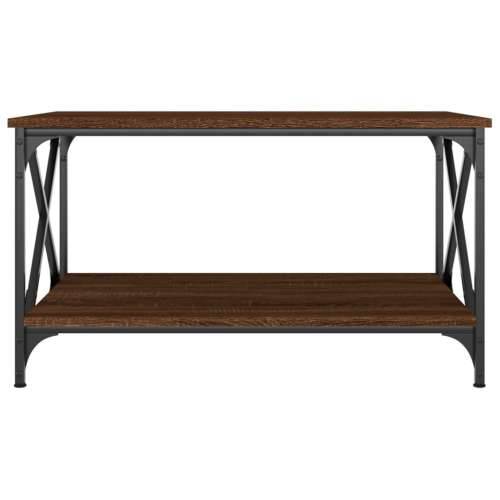 Stolić za kavu smeđi 80x50x45 cm konstruirano drvo i željezo - Smeđi hrast 1 80 cm 50 cm Cijena