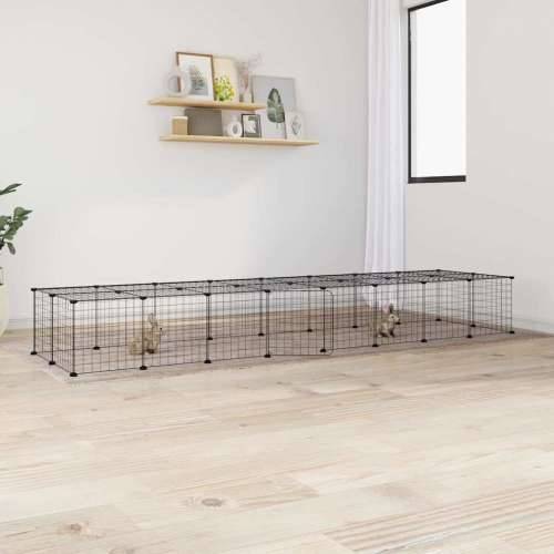 Kavez za ljubimce s 36 panela i vratima crni 35 x 35 cm čelični - 4.3 cm 36 panela s vratima Cijena