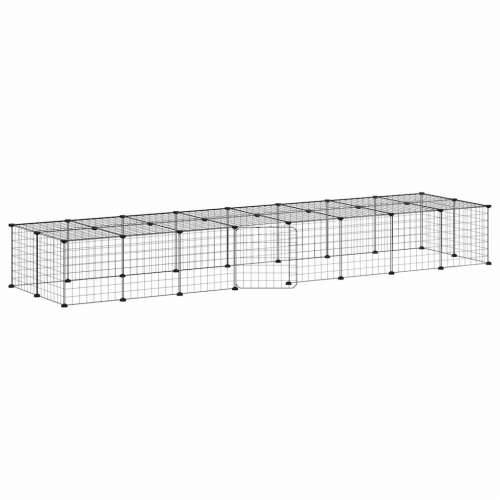 Kavez za ljubimce s 36 panela i vratima crni 35 x 35 cm čelični - 4.3 cm 36 panela s vratima Cijena