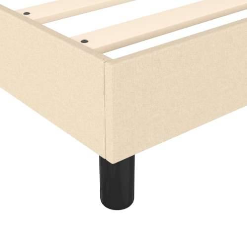 Krevet s oprugama i madracem krem 90 x 190 cm od tkanine - Krema 90 x 190 cm 35 cm Cijena
