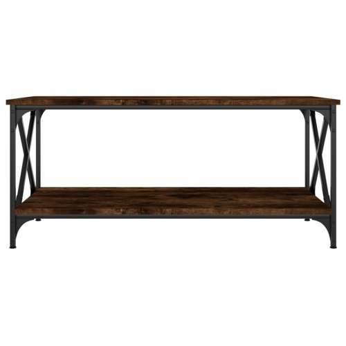 Stolić za kavu boja hrasta 100x50x45 cm od drva i željeza - Dimljeni hrast 1 100 cm 50 cm Cijena