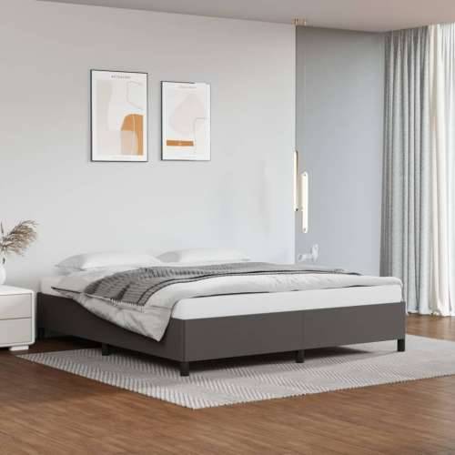 Okvir za krevet sivi 180x200 cm od umjetne kože