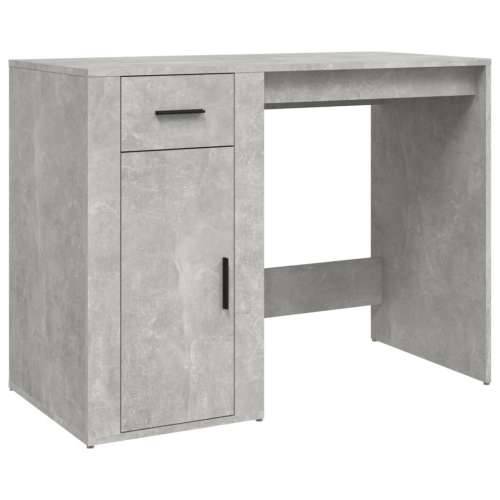 Radni stol boja betona 100 x 49 x 75 cm od konstruiranog drva Cijena