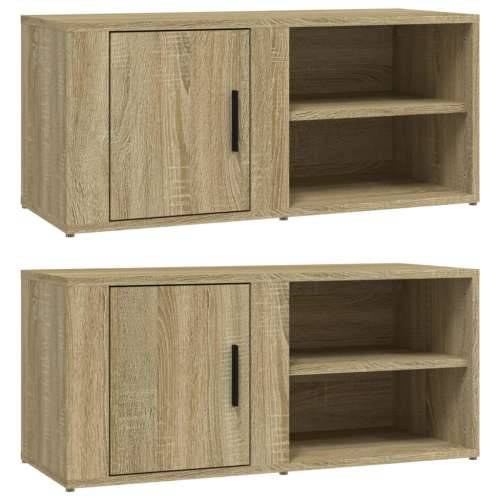 TV ormarići 2 kom boja hrasta sonome 80 x 31,5 x 36 cm drveni - sonoma hrast 2 Cijena