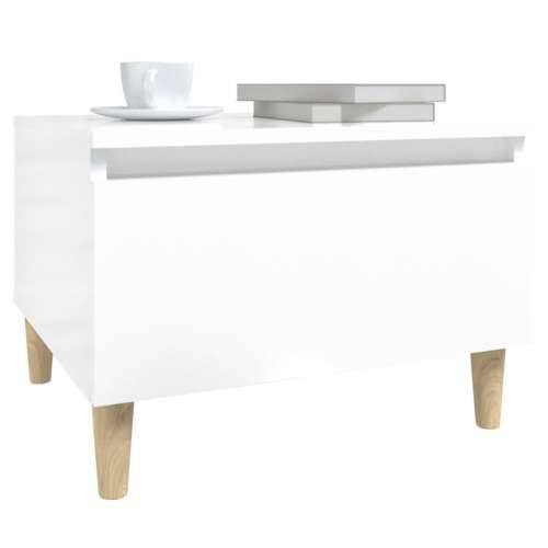 Bočni stolići 2 kom sjajni bijeli 50x46x35 cm konstruirano drvo - Visoko sjajno bijela 2 Cijena