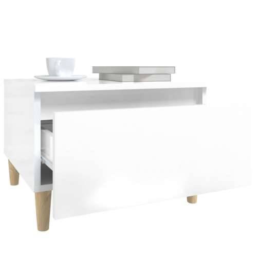 Bočni stolići 2 kom sjajni bijeli 50x46x35 cm konstruirano drvo - Visoko sjajno bijela 2 Cijena