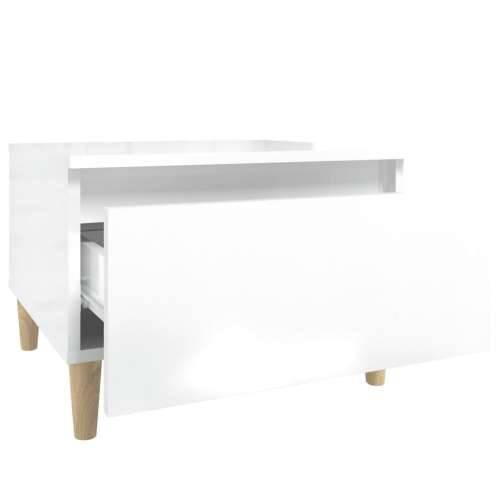 Bočni stolići 2 kom sjajni bijeli 50x46x35 cm konstruirano drvo - Visoko sjajno bijela 2 Cijena