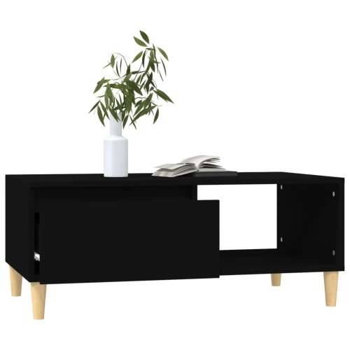Stolić za kavu crni 90 x 50 x 36,5 cm od konstruiranog drva - Crna 1 Cijena