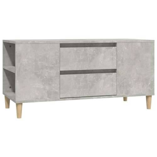 TV ormarić boja betona 102 x 44,5 x 50 cm od konstruiranog drva - Beton siva 1 Cijena