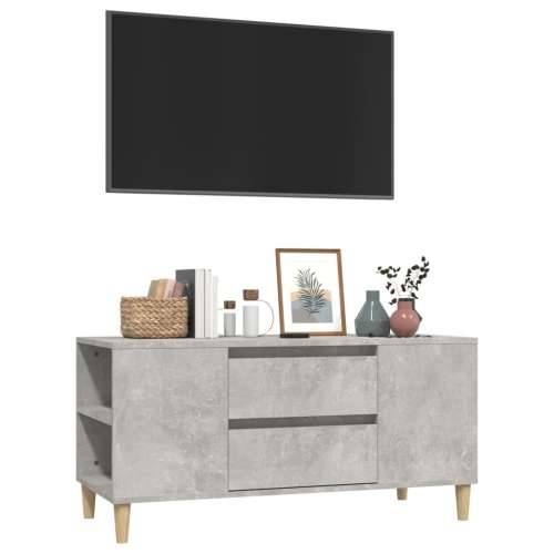 TV ormarić boja betona 102 x 44,5 x 50 cm od konstruiranog drva - Beton siva 1 Cijena
