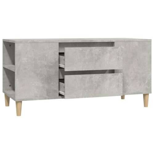 TV ormarić boja betona 102 x 44,5 x 50 cm od konstruiranog drva - Beton siva 1 Cijena