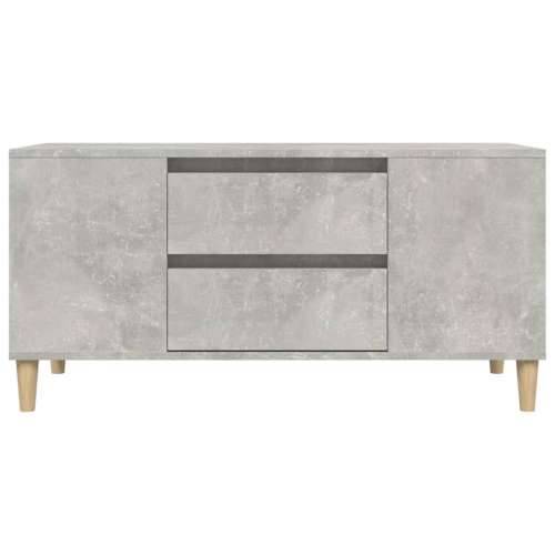 TV ormarić boja betona 102 x 44,5 x 50 cm od konstruiranog drva - Beton siva 1 Cijena