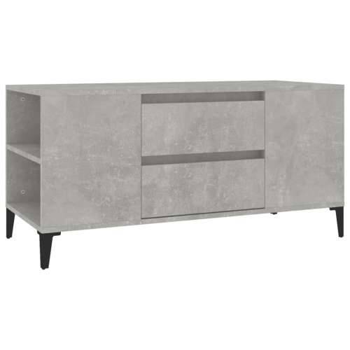 TV ormarić boja betona 102 x 44,5 x 50 cm od konstruiranog drva - Beton siva 1 Cijena
