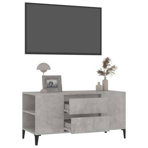 TV ormarić boja betona 102 x 44,5 x 50 cm od konstruiranog drva - Beton siva 1 Cijena