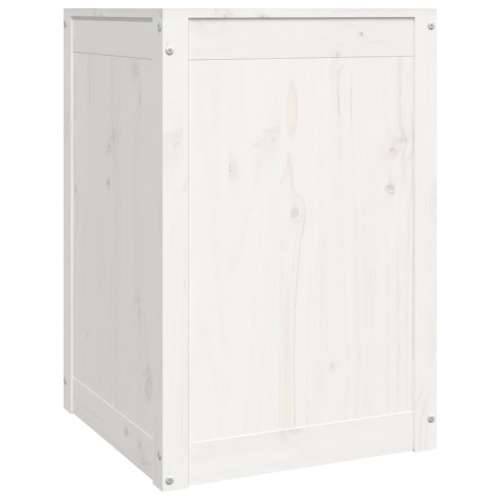 Kutija za rublje bijela 44 x 44 x 66 cm od masivne borovine - Bijela 44 x 44 x 66 cm 1 Cijena