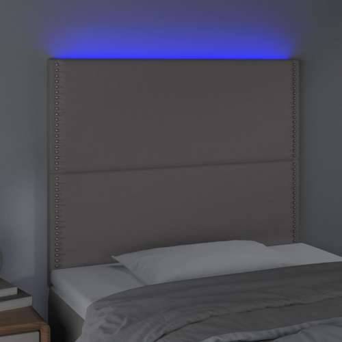 LED uzglavlje sivo 90x5x118/128 cm od umjetne kože - Siva 90 x 5 x 118/128 cm 1 Cijena