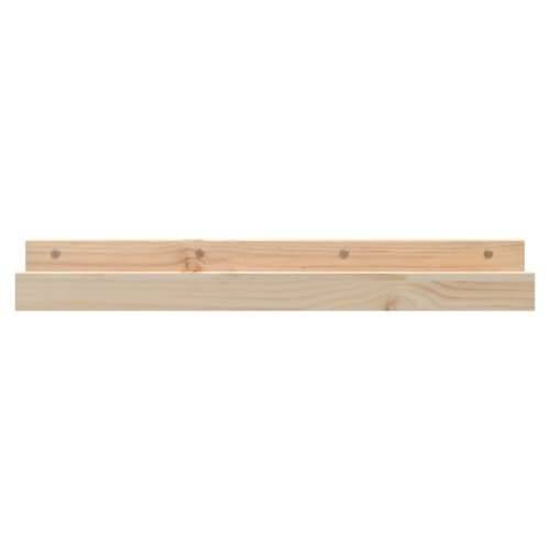 Zidne police 2 kom 80 x 12 x 9 cm od masivne borovine - Prirodna 80 x 12 x 9 cm 1 Cijena