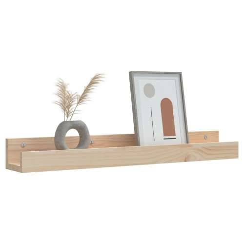 Zidne police 2 kom 80 x 12 x 9 cm od masivne borovine - Prirodna 80 x 12 x 9 cm 1 Cijena