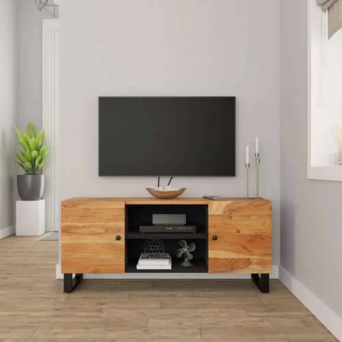 TV ormarić 105 x 33 x 46 cm od masivnog bagremovog drva - 1 Masivno bagremovo drvo Cijena