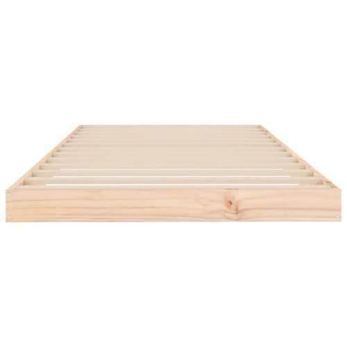 Okvir za krevet 90 x 200 cm od masivne borovine - Prirodna 90 x 200 cm Cijena