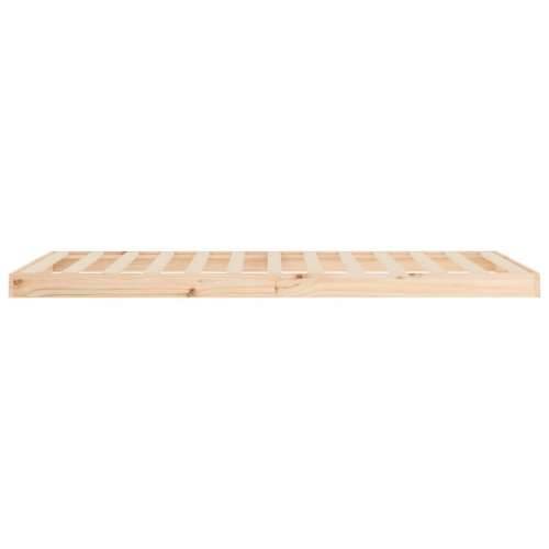 Okvir za krevet 90 x 200 cm od masivne borovine - Prirodna 90 x 200 cm Cijena