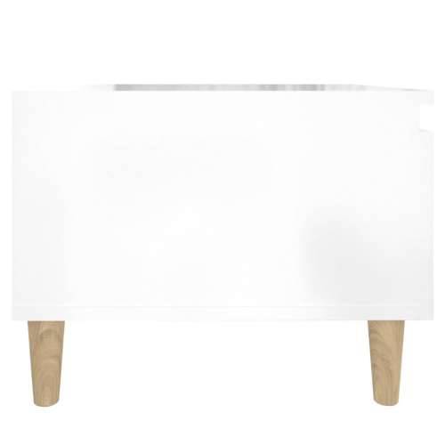 Bočni stolić sjajni bijeli 50 x 46 x 35 cm konstruirano drvo - Visoko sjajno bijela 1 Cijena