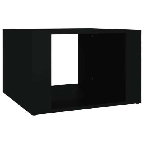 Noćni ormarić crni 57 x 55 x 36 cm od konstruiranog drva - Crna 1 Cijena