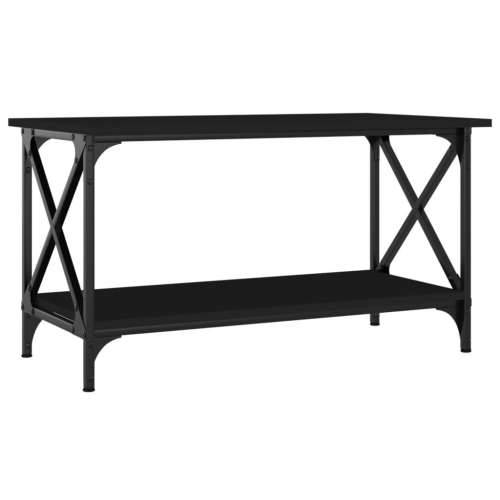 Stolić za kavu crni 80x45x45 cm konstruirano drvo i željezo - Crna 1 80 cm 45 cm Cijena