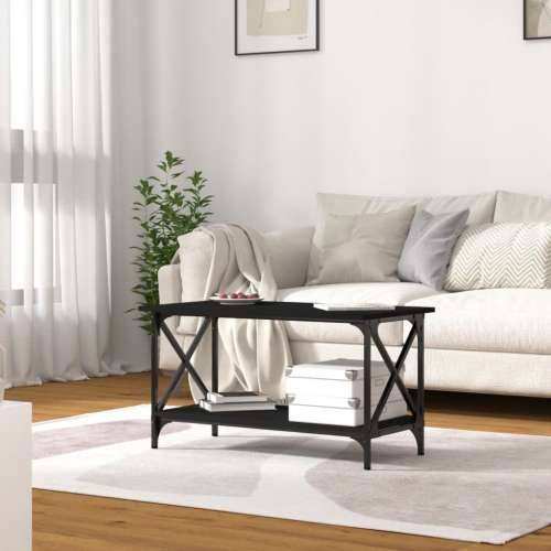 Stolić za kavu crni 80x45x45 cm konstruirano drvo i željezo - Crna 1 80 cm 45 cm Cijena
