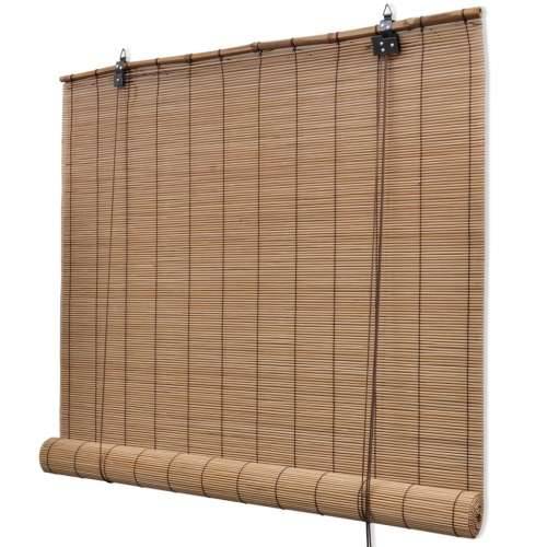 Smeđe rolete od bambusa 120 x 220 cm Cijena