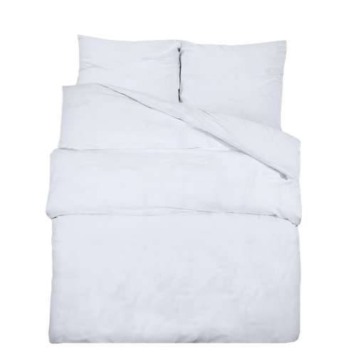 Set posteljine za poplun bijeli 260x220 cm lagana mikrovlakna - Bijela 260 x 220 cm + 50 x 75 cm 1 Cijena