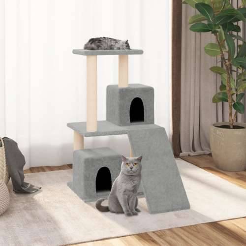 Penjalica za mačke sa stupovima za grebanje svjetlosiva 82 cm