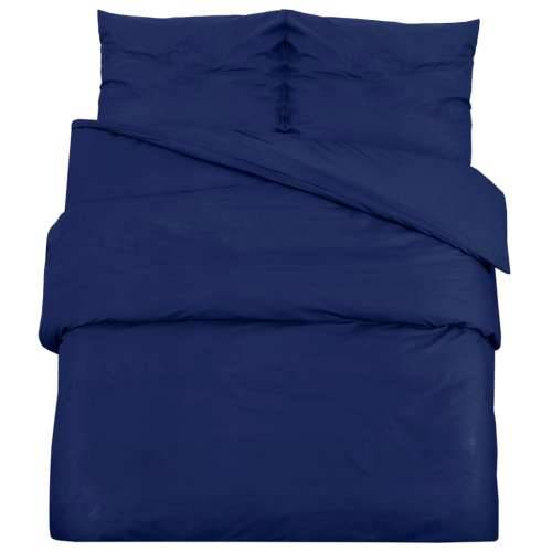 Set posteljine za poplun modri 240x220 cm pamučni - Plava 240 x 220 cm + 60 x 70 cm 1 Cijena