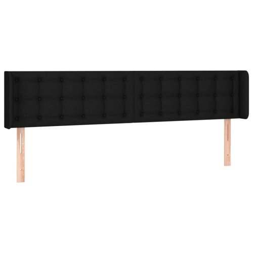 LED uzglavlje crno 163x16x78/88 cm od tkanine - Crna 163 x 16 x 78/88 cm 1 Cijena