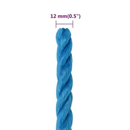 Radno uže plavi 12 mm 25 m od polipropilena - Plava 1 25 m 12 mm Cijena