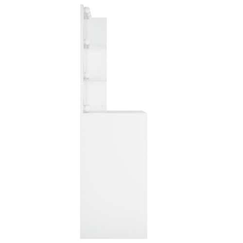 Toaletni stolić s LED svjetlima bijeli 60x40x140 cm - Bijela 1 Cijena