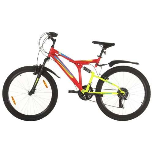 Brdski bicikl 21 brzina kotači od 26 ” okvir od 49 cm crveni