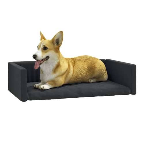 Krevet za pse za prtljažnik crna 70x45 cm s izgledom platna Cijena