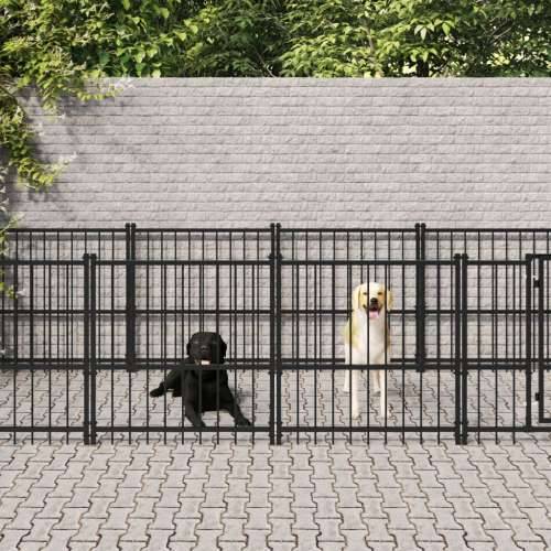 Vanjski kavez za pse čelični 7,51 m²
